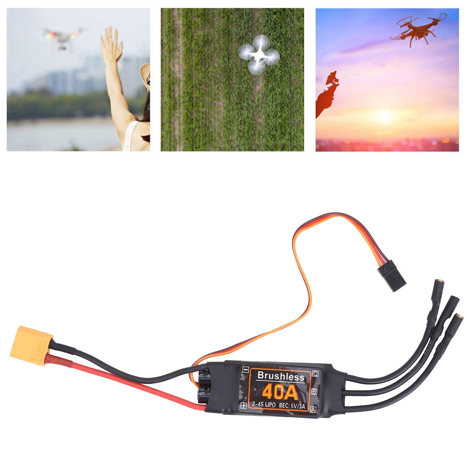 Drone Rc Accessories - Controlador de Velocidade ESC Brushless 40A