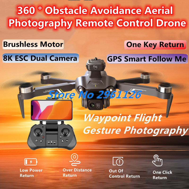 Drone Rc Fpv Manual - 360 ° Evitar obstáculos fotografia aérea
