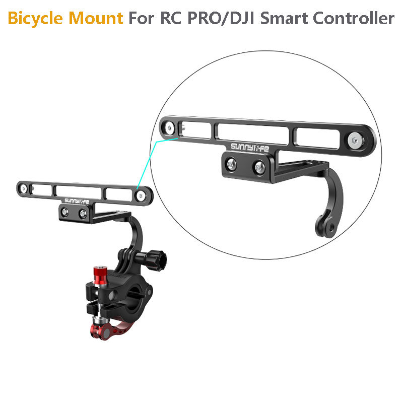 Drone Bike Rc - Titular do controlador remoto na bicicleta
