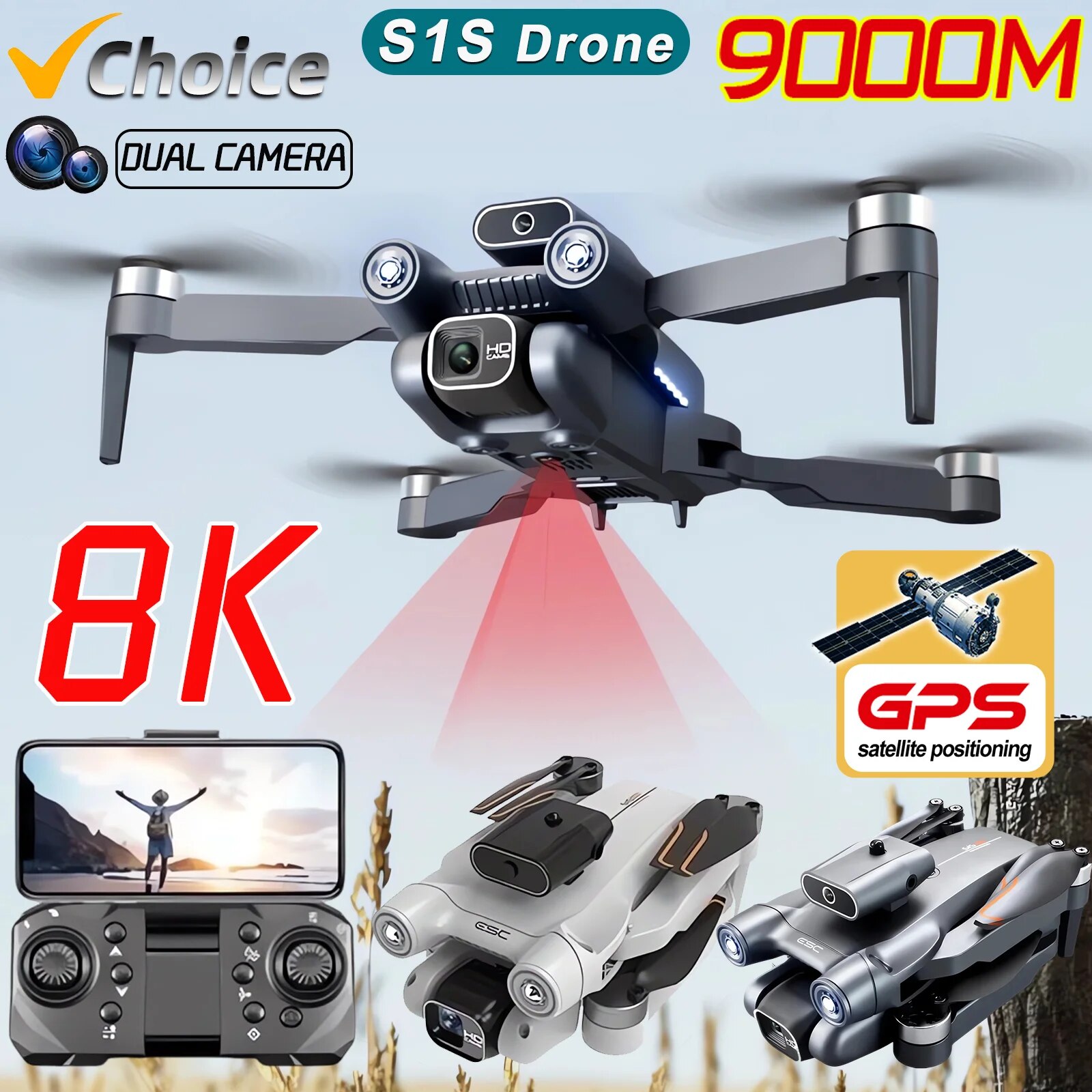 Dobrável RC Quadcopter S1S Dro - Drone S1S Rc Quadcopter avaliação e preço