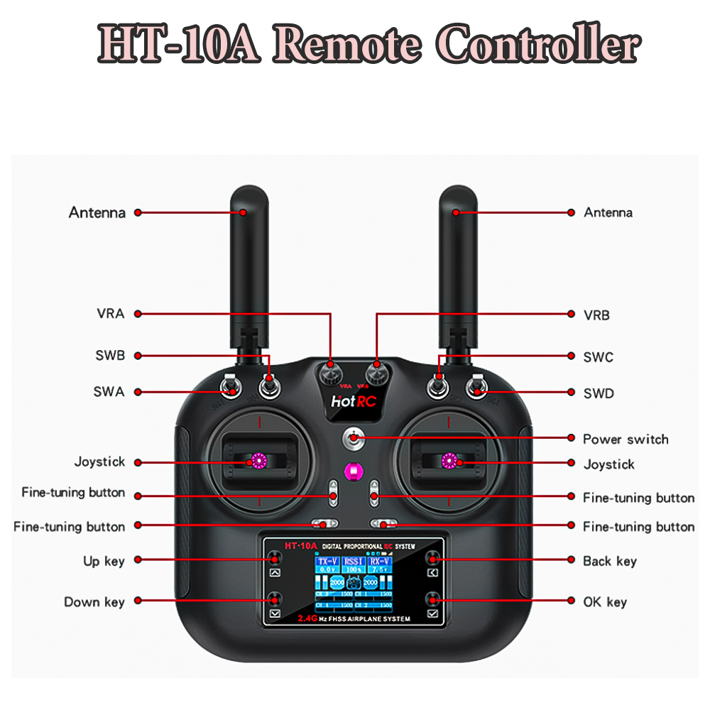Controle Remoto Hotrc Hot RC H - Drone Rc Accessories avaliação e preço