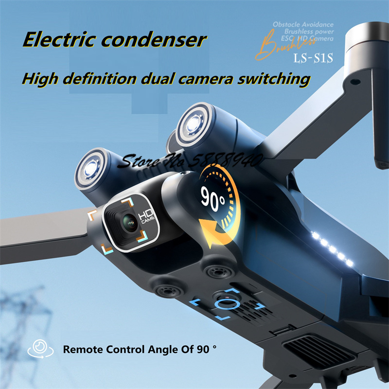 Drone Dobrável com Controle Re - Drone S1S Rc Quadcopter avaliação e preço