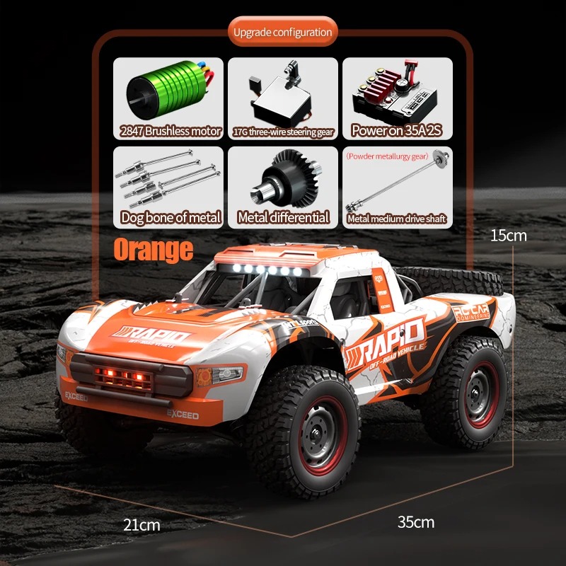 Jjrc q130 1:16 70 km/h 4wd rc  - Drone Bike Rc avaliação e preço