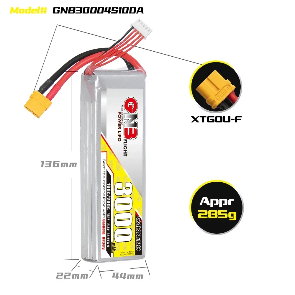 GAONENG GNB 3000mAh 4S 100C 20 - Drone Rc Accessories avaliação e preço